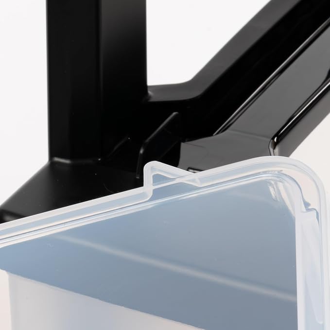 IRIS USA 3-Drawer Slim Narrow Storage Organizer, 2-Pack, Black/Clear | Organize craft supplies, school essentials, beauty items, and small household accessories with compact drawer storage - Image 9