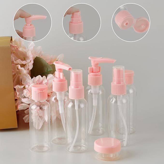 Travel Size Bottles for Toiletries 25Pack TSA Approved Toiletry Bottles Leak Proof Travel Kit with Clear Toiletry Bag Lotion Skincare Shampoo Cosmetic Container - Image 3