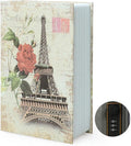 Small Sized Diversion Book Safe Storage Box, Dictionary Secret Safe Can with Security Combination Lock, Diversion Book Hidden Safe (Combination, Paris) by PACOLO
