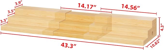 3-Tier Extra-Long Expandable Bamboo Can Rack for Pantry, Holds 45 Cans | Adjustable Pantry Can Organizer, Large Capacity Holds up to 45 Cans, Pantry Shelf & Countertop Storage (Patent Pending) - Image 7
