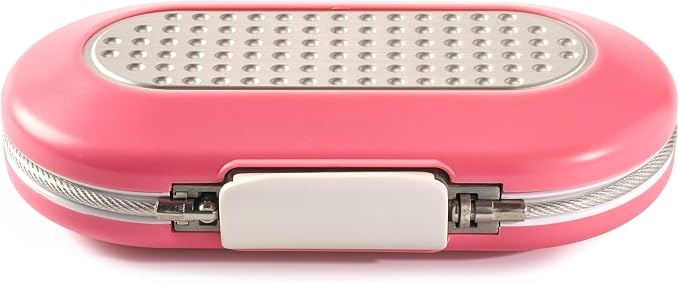 Master Lock Pink Portable Small Safe - Set Your Own Combination, Travel-Friendly Design for Phone, Passport & Money Storage, Model 5900DPNK (Pack of 4) - Image 3