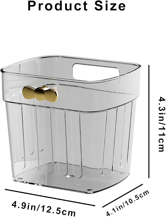 4 Pack Adhesive Cabinet Door Organizer, Compact Pantry Organizers and Storage Bins, Clear Bathroom Storage Organizer Shelf for Narrow Space, Wall Mounted Shower Caddy Hanging Sink Caddy - Image 6