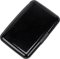 Mini RFID Aluminum Wallet Credit Cards Holder Business Card Case Metal ID Case for Men Women (Black) by ELFISH