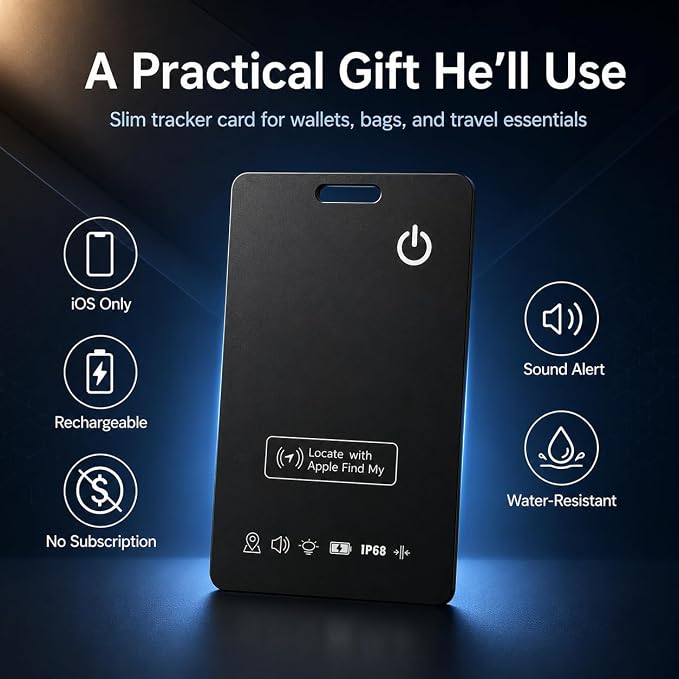 Rechargeable Wallet Tracker Card for Apple Find My, iOS Only, 2 Pack | Ultra-slim fit, sound alerts, last known location, up to 5 months per charge, no subscription; a practical travel gift - Image 7