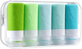 INSFIT Travel Bottles for Toiletries, TSA Approved 2oz Travel Size Toiletries, BPA Free Leak Proof Squeezable Silicone Tubes Travel Essentials for Shampoo Conditioner Lotion Soap by INSFITPortableTravelBottles