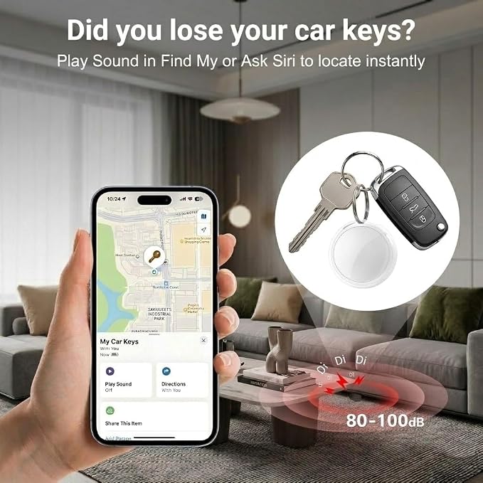 GPS Tracker for Vehicles Car Tracker Device for Apple Find My iOS Only | Undetectable Hidden Waterproof Worldwide Real-Time Tracking for Cars No Subscription No Monthly Fee Replaceable Battery - Image 3