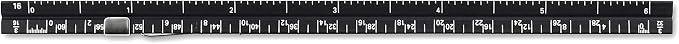 Alumicolor Aluminum Architect Pocket Drafting Scale With Clip, 6IN, Black - Image 3