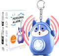 Personal Safety Alarm for Women - 130dB Self Defense Keychains Siren with LED Strobe Light, Personal Emergency Security Safe Devices Key Chain Alarms for Children (Blue) by SRTKBEU