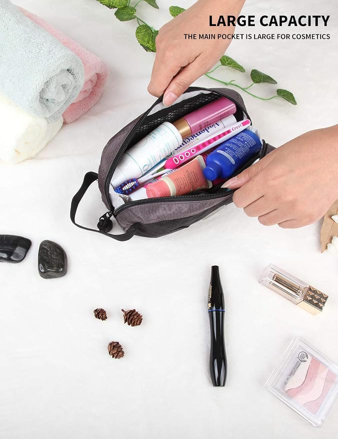 GOX Travel Toiletry Bag Dopp Kit Case for Men Multifunction Packing Organizer Pouch(Black) - Image 6