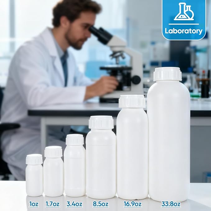 6Pack 1oz Plastic Small Travel Bottles - Empty Containers with Lids, EVOH High Barrier Leak Proof Liquid Storage for Toiletries Samples - Image 6