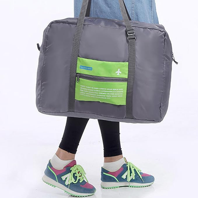 Travel Bag Spirit Airlines Personal Item Bag 18x14x8 Foldable Travel Duffel Bag Tote Carry on Luggage Duffle Overnight for Women and Men (Green) - Image 6