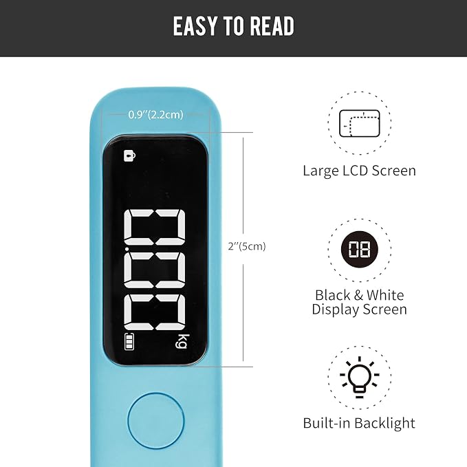 pack all Digital Luggage Scale for Travel, 110Lbs Capacity, 0.1Lb Precision | Handheld, Backlit LCD Display, Lb/Kg/Oz Conversion, Tare Function, Battery Included - Image 2