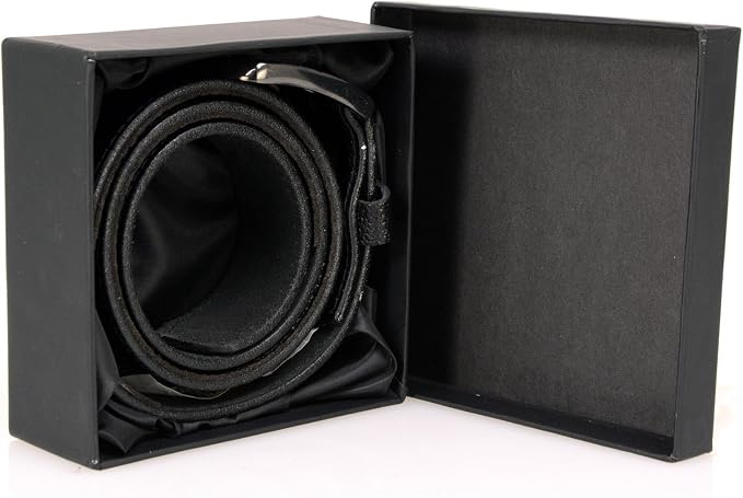 Milwaukee Leather Men's Black Money Leather Belt, MP7150 | Interchangeable Buckle; Hidden Money Pocket; Rider Storage - Image 4