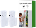 Door Window Alarm, 90dB Door Alarms Sensor for Kids Safety, Home Security, Door Window Burglar Alarm, Window Pool Alarms for Home, Apartments, Offices, Hotel Rooms (2pack) by Unknown