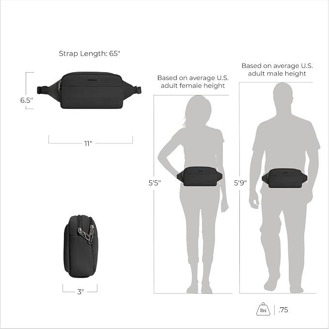 Travelon Anti-Theft Roam XL Belt Bag - Image 4