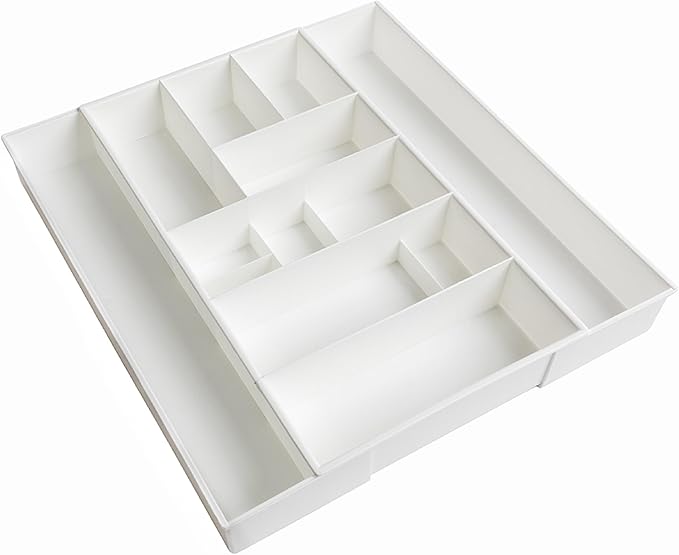 Dial Industries Expandable Junk Drawer Desk Organizer Storage Tray | Adjusts to fit narrow or wide drawers, Keeps pens, tools and small items separated, Great for desks, offices or kitchens - Image 6