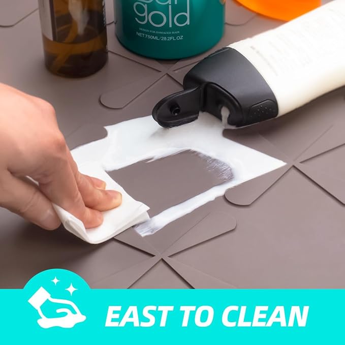 Waterproof Under Sink Mat 34"x22", Kitchen Cabinet Protector Liner | Heavy Duty Deep Drip Tray, Extra Thick Non Slip Liner for Kitchen & Bathroom, Pets, Organizer, Storage, Boots, Home Essential - Image 6