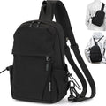 Carbon Lined Backpack,Waterproof Zipper Sling Backpack,Travel Chest Shoulder Bag,Lightweight Unisex Crossbody Casual Daypack for Men & Women (Black) by Unknown