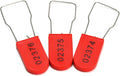 100pcs Security Metal Wire Padlocks, Plastic Security Seals Disposable Anti-Tamper Tag Locks with Numbered Anti Tamper Tag Hasps (Red, 100pcs) by Rasunkae