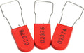 1000pcs Security Metal Wire Padlocks, Plastic Security Seals Disposable Anti-Tamper Tag Locks with Numbered Anti Tamper Tag Hasps (Red, 1000pcs) by Rasunkae