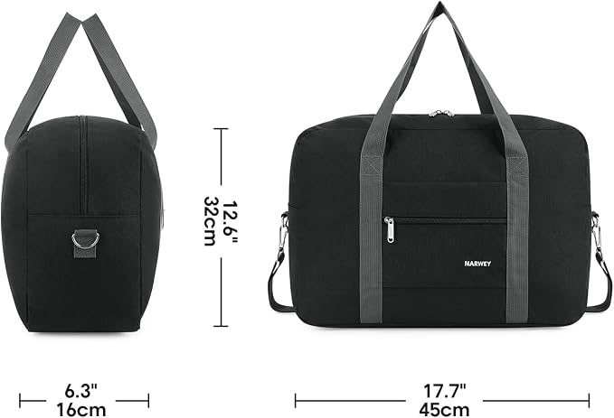 For Spirit Airlines Personal Item Bag Foldable Travel Duffel Bag Tote Carry on Luggage Duffle Overnight for Women and Men - Image 7