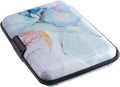 RFID Blocking Credit Card Holder for Men Women - Stylish Travel Wallet - Best protection for Bank Debit, ID, ATM, Cards against Scanning Criminals (Marbling) by BOHONG