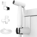 Arofa Handheld Bidet Sprayer, Bidet Attachment for Toilet, Matte White | Muslim Shower Toilet, Leak-Free Bidet Hose, Tank or Wall Mount, Feminine/Baby Wash, Cloth Diaper Rinse, Easy Installation by AROFA