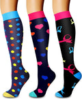 3 Pack Medical Compression Sock-Compression Sock For Women and Men Circulation -Best for Running,Nursing,Athletic Sports by LaiteHebe