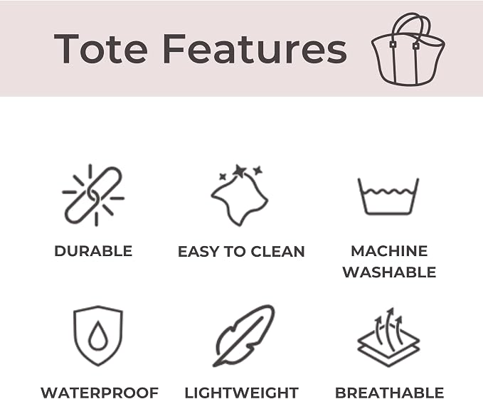 POPUPS Large Neoprene Tote Bag for Women - Everyday Designer Handbag for Travel Work and Beach with Pockets and Zipper Pouch - Image 6