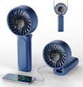 Handheld Fan, Portable Fan, 4000mAh Rechargeable Personal Fan, 180° Foldable Mini Desk Fan with 6 Wind Speed, LCD Digital Display, Lanyard as Neck Fan, Ultra Quiet, Pocket Size for Indoor Outdoor by Peiyuu
