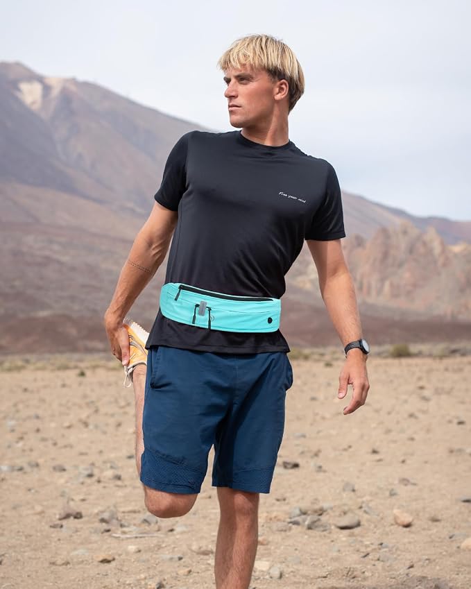 WATERFLY Running Belt Fanny Pack:Phone Holder Belt for Men Women | Lightweight, Soft and breathable fabric,SBS zipper, adjustable waist belt, Zero bounce, Suitable for running workout Fitness - Image 6