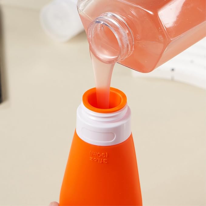 INSFIT Travel Bottles for Toiletries, TSA Approved 3oz Travel Size Containers, BPA Free Leak Proof Squeezable Silicone Tubes for Shampoo Conditioner Lotion Body Wash with Labels - Image 3