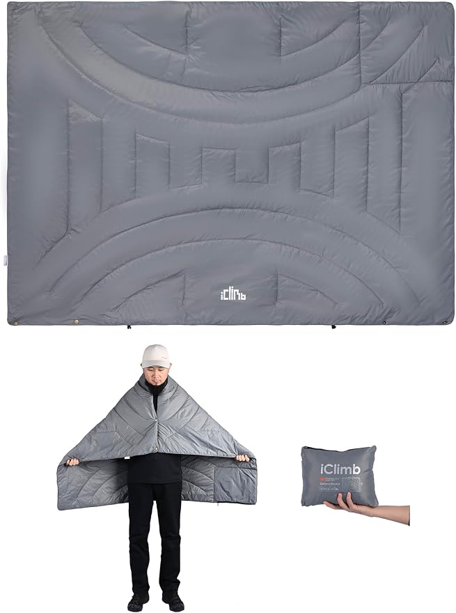 3M Thinsulate Insulation Warm Camping Blanket Ultralight Compact by iClimb