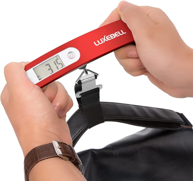 Digital Luggage Scale Vacation Travel Essentials Accessories Gifts for Traveler Portable Suitcase Handheld Weight Scale 110 lbs Hanging Baggage Travel Must Haves - Image 9