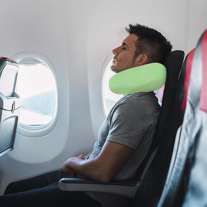 Neck Pillows for Travel Comfortable Travel Neck Pillow U Shape Memory Foam Support Neck and Head Portable Neck Travel Pillow Suitable for Airplane Trains Car Travelings - Image 7