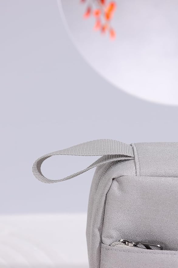 FabDay Small Travel Hanging Toiletry Bag Makeup Toiletries Bag Waterproof Men Gray - Image 8