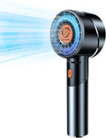 Handheld Fan,Portable Turbo Fan,Powerful Personal Fan(7000rpm High-Speed Motor,Battery Work 3-16 H),USB Rechargeable Mini Handheld Fan for Travel/Outdoor/Gift/Makeup (Black) by Guirble