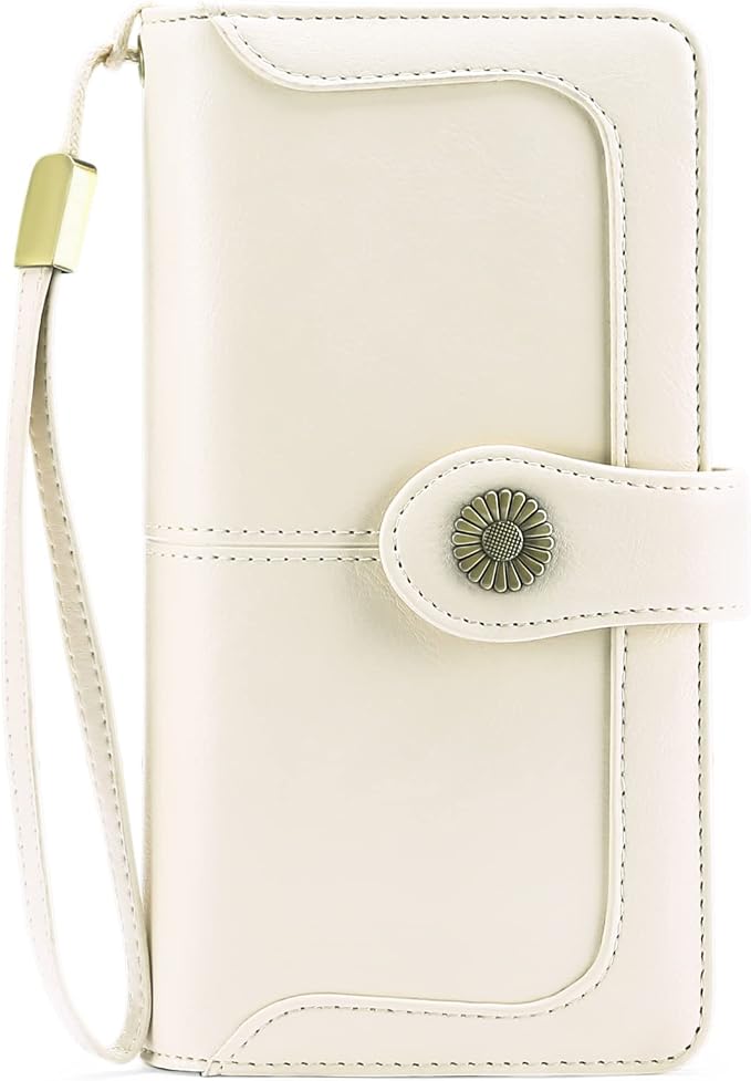 Wallets for Women Trifold Wristlet Wallets Large Capacity RFID Blocking Ladies Purse Credit Card Holder - Image 7