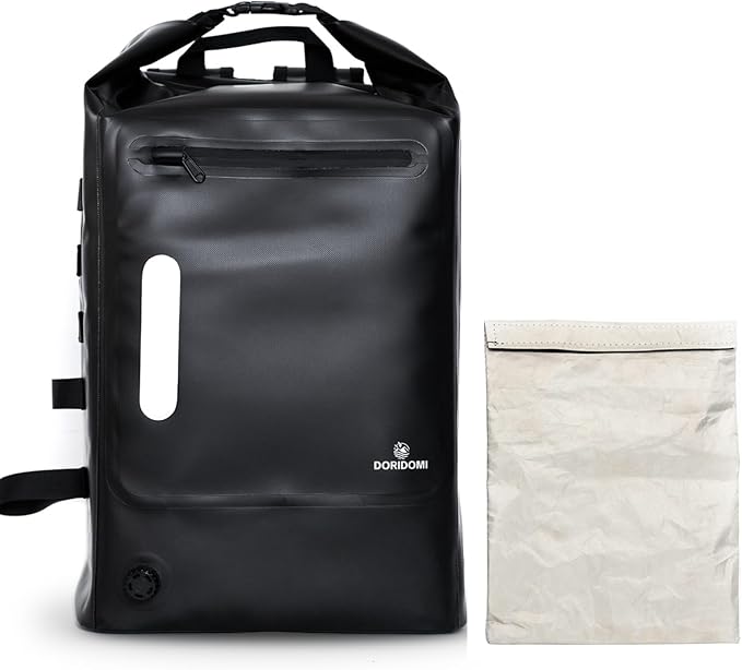 Faraday Bags Dry Bag - Black 30L Waterproof EMP Protection Backpack, RFID Signal Blocking Shield Faraday Dry Bag For Electronic Products Security, Protect Data Devices From Hacking, Tracking by Unknown
