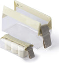 Cadence Parcel - Clear Travel Kit with Zipperless Magnetic Closure - Pebble, Small - Durable, Leak-Resistant and TSA Approved Toiletry Bag - Modular Organization - Recycled TPU (.5 Qt) by KeepYourCadence