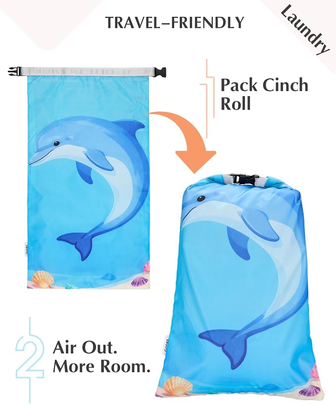 Gonex 6-Piece Compression Packing Cubes with Shoe & Laundry Bags | Unique Printed Design, Ripstop Fabric, Double-Zip Compression, Carry-On Friendly, Lightweight - Image 3
