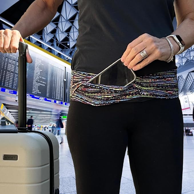 BANDI Pocketed Wraps – Running Waist Belt with Pockets for Phone, Money, Keys & Medical Devices | Secure, No-Bounce Travel & Fitness Belt, for Women and Men, USA Company - Image 8