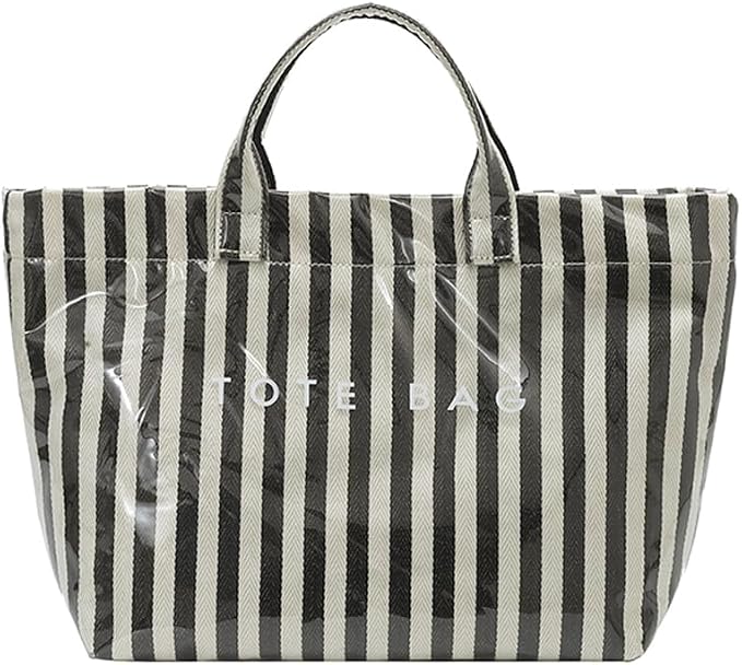 Lushandy PVC Tote Bag for Women Jelly Beach Bag Top Handle Hobo Handbag | Water-Resistant, Wipe Clean, Lightweight by Lushandy