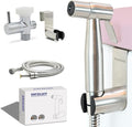 Vayzluiy Handheld Toilet Bidet Sprayer for Toilet-Adjustable Water Pressure Control with Bidet Hose for Feminine Wash, Stainless Steel Brushed Nickel Cloth Diaper for Baby Wash (Stainless Steel, 1) by Vayzluiy