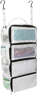Olosar Suitcase Organizer, Travel Luggage Organizer Portable Hanging Travel Shelves Collapsible Hanging Packing Cubes for Carry on Suitcase by Unknown