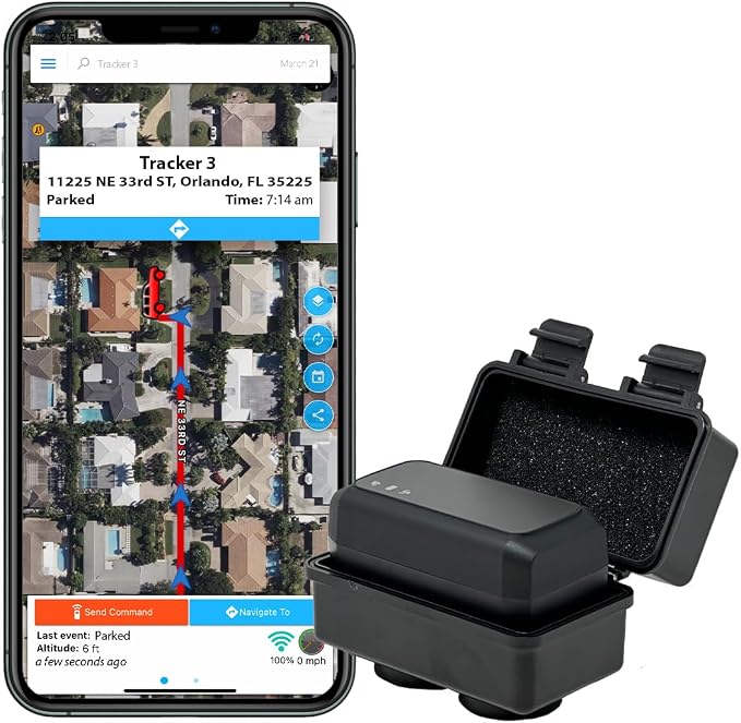 Optimus 3.0 GPS Tracker - Over 1 Month Battery - with Heavy Duty Waterproof Case and Powerful Magnets for Vehicles and Assets | Up to 2 Months Battery with Heavy Duty Waterproof Case and Powerful Magnets for Vehicles and Assets by OptimusTracker