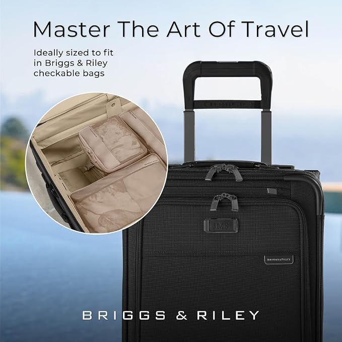 Briggs & Riley Travel Essentials Check In Compression Packing Cube Set, Tan - Image 6