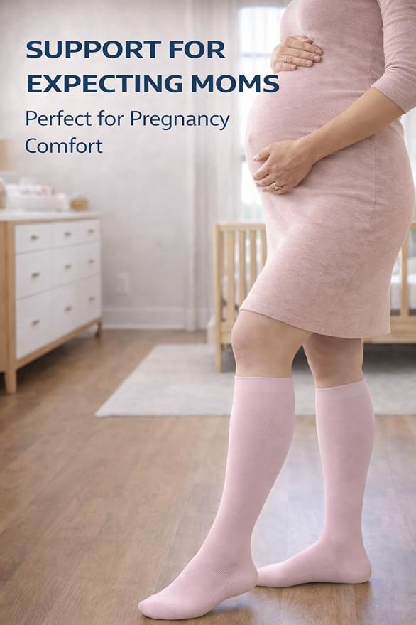 Aoliks Medical Compression Socks for Women & Men, Support Knee High Socks for Running,Nurses,Travel - Image 3