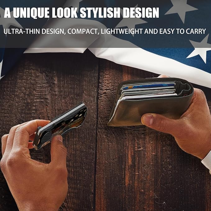 Skull Minimalist Wallet for Men | Slim RFID Aluminum Metal Wallet, Scratch Resistant & Seamless, Credit Card Holder & Money Clip, Holds up 12 Cards and Cash - Image 6