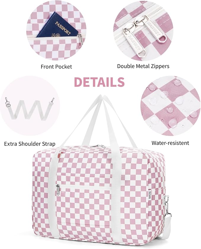 For Spirit Airlines Personal Item Bag Foldable Travel Duffel Bag Tote Carry on Luggage Duffle Overnight for Women and Men - Image 5